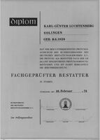 Diplom - Karl-Günter Luchtenberg
