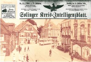 Zeitungannonce 1883